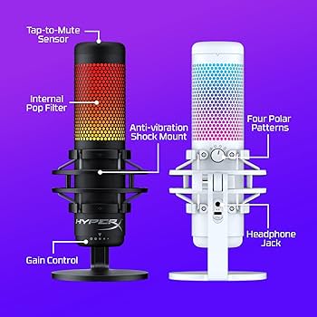 Amazon.co.jp: HyperX QuadCast S – RGB USB コンデンサーマイク PC