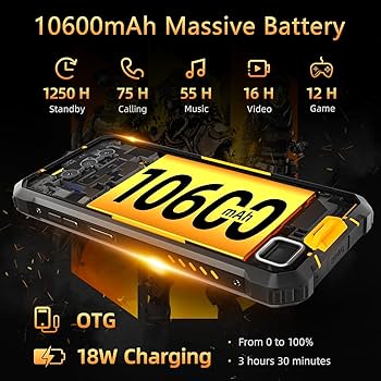 Amazon | OUKITEL WP23 PRO頑丈なスマートフォン、16GB RAM + 128GB