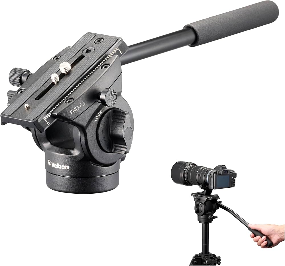 Amazon | ベルボン Velbon フリュード雲台 FHD-63 AZ 積載質量:3kg