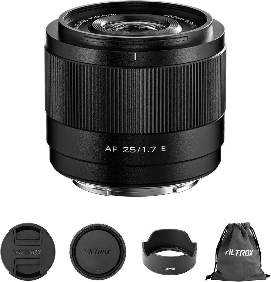 Amazon.com : VILTROX AF 25mm F1.7 Air E Lens for Sony E Mount, f