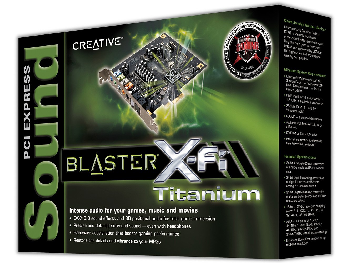 Amazon.com: Creative Labs SB0880 PCI Express Sound Blaster X-Fi