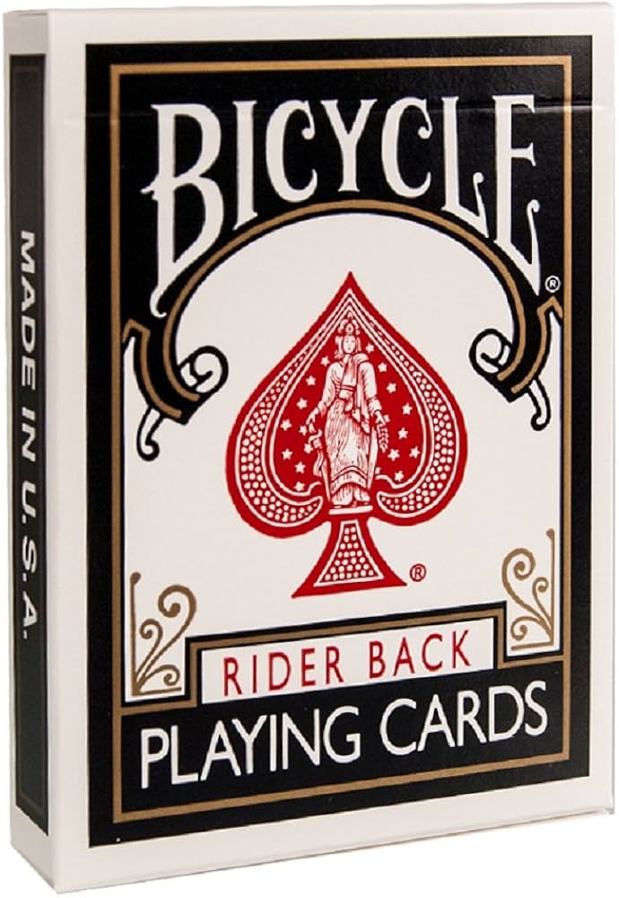 Amazon.com: Bicycle Black Rider 808 Playing Cards (2-Pack) : Toys