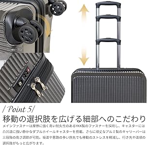 Amazon | [アウトドアプロダクツ] スーツケース 66～74L 60cm 約3.7kg