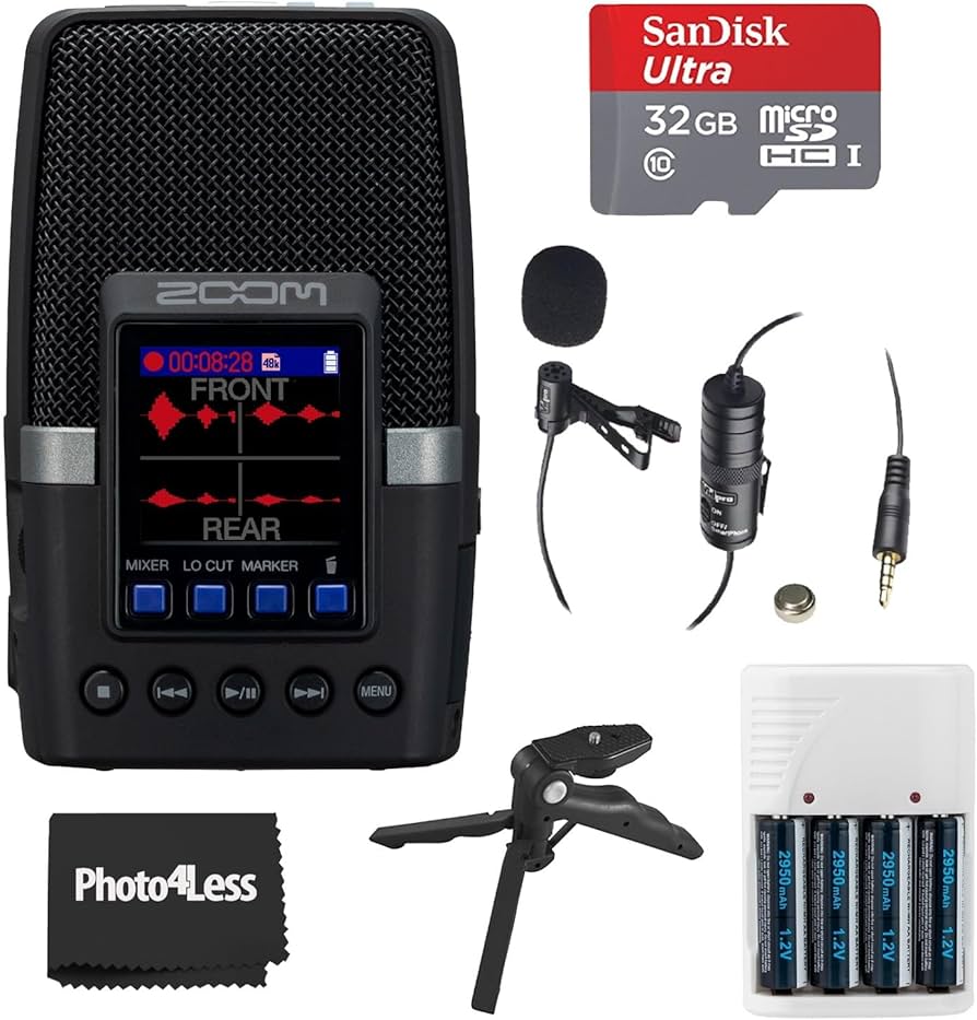 Amazon.com: Zoom H2essential Multi-Mic Handy Recorder Bundle with
