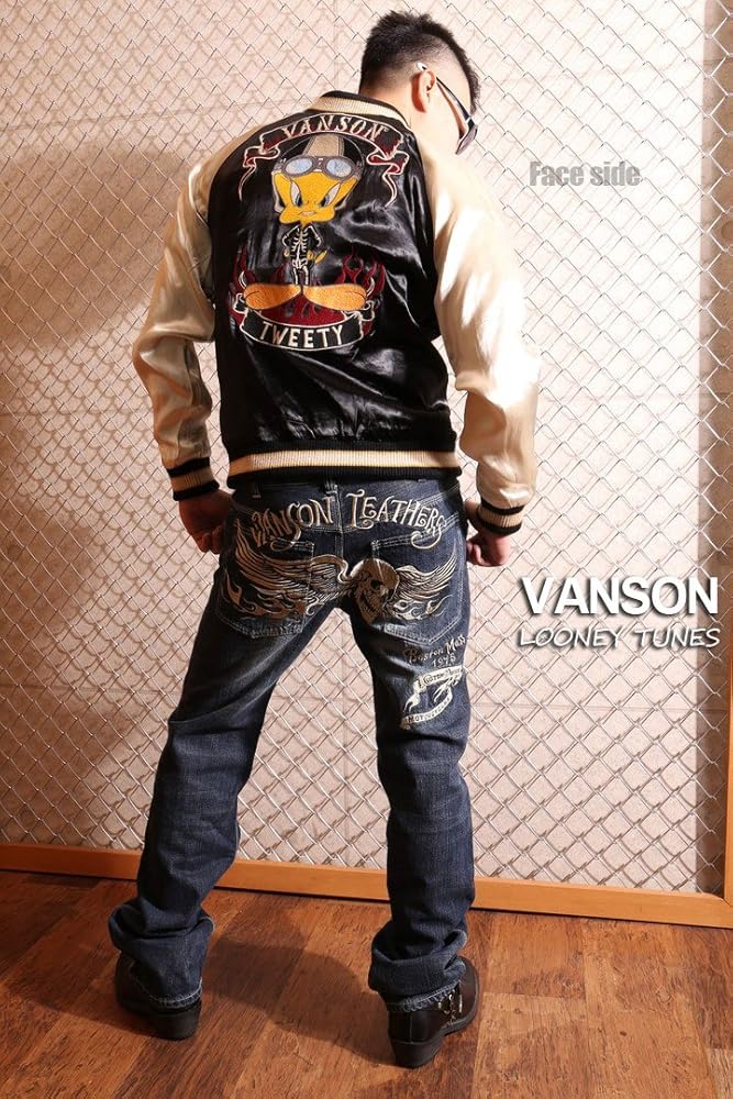 Amazon | [バンソン] ルーニー・テューンズ リバーシブル スカジャン