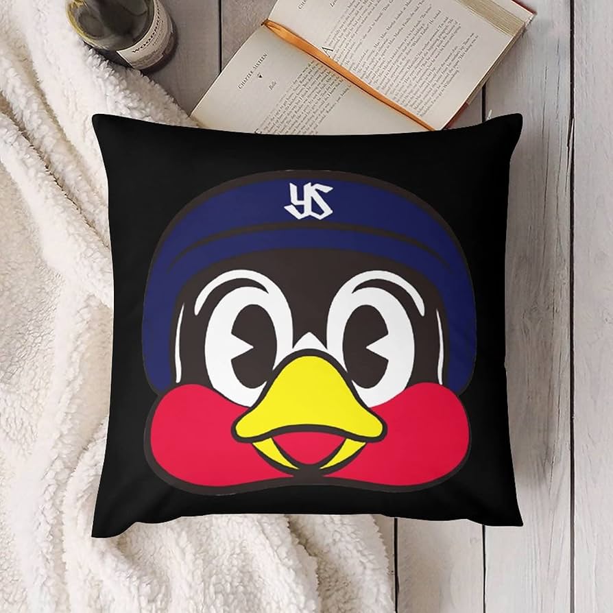 Amazon｜クッションカバー 2枚セット 東京ヤクルトスワローズ つば九郎