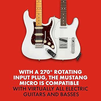 Amazon.com: Fender Mustang Micro Headphone Amplifier, with 2-Year