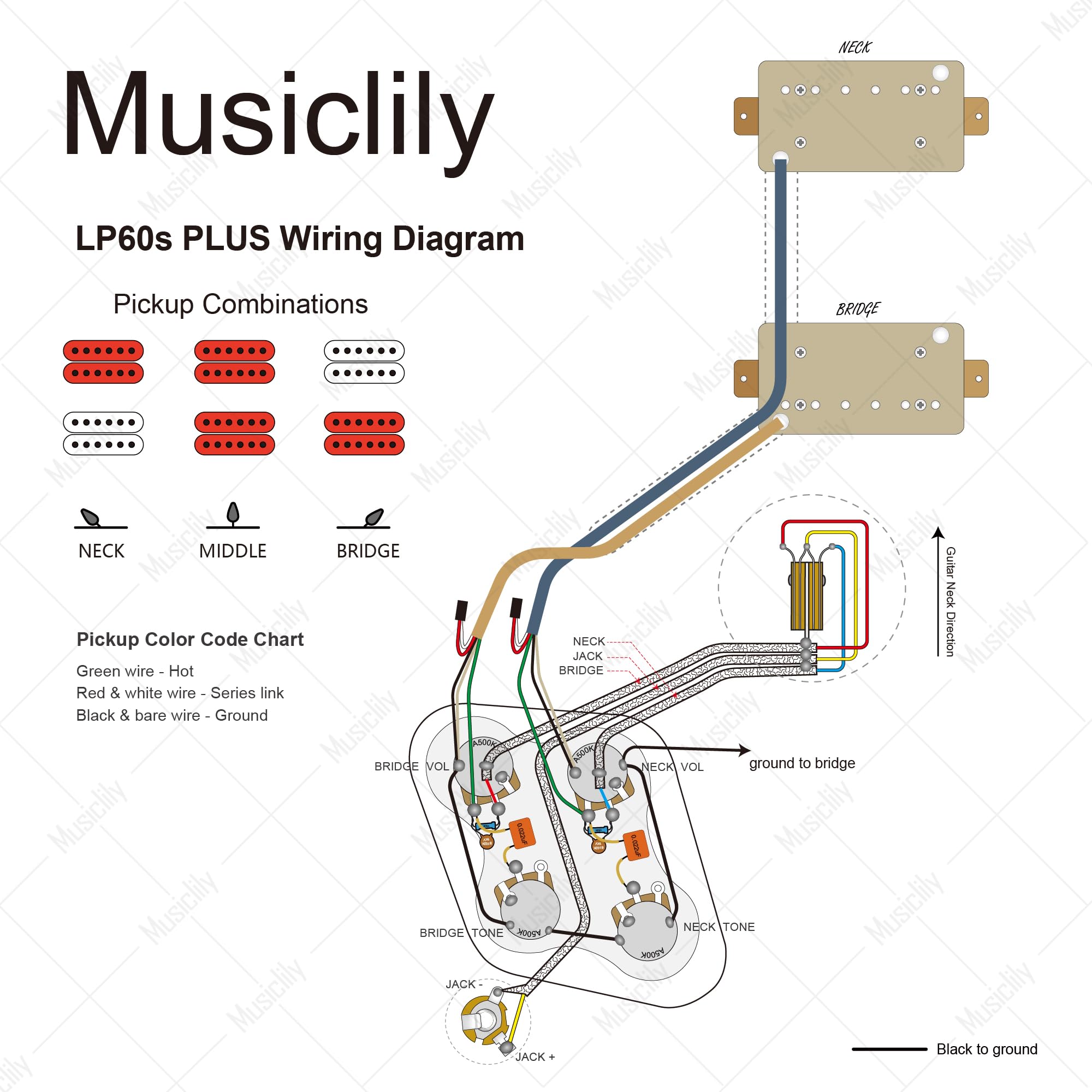 Amazon.co.jp: Musiclily Pro LPスタンダード モダンな60s PLUS Treble