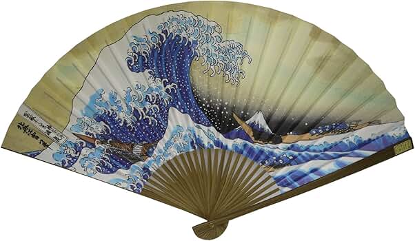 和風扇子 書道 魚の絵付き 専用箱付き 和風扇子 書道 魚の絵付き 専用