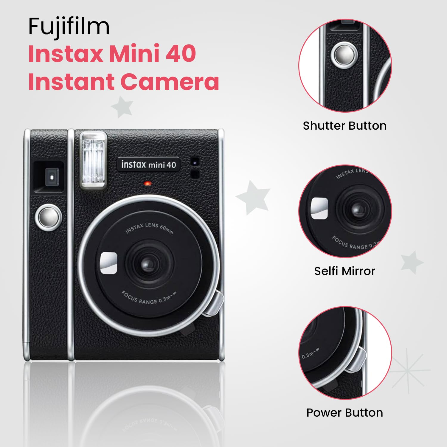 Amazon | 富士フイルム Instax Mini 40 インスタントカメラ ビンテージ