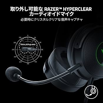 Amazon.co.jp: Razer Kraken V3 ゲーミングヘッドセット USB THX 7.1