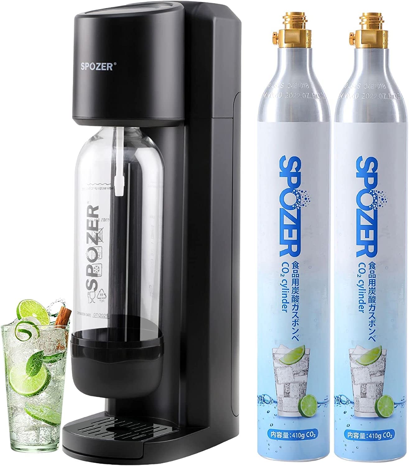 Amazon | SPOZER 炭酸水メーカー 炭酸水マシン スターターセット ガス