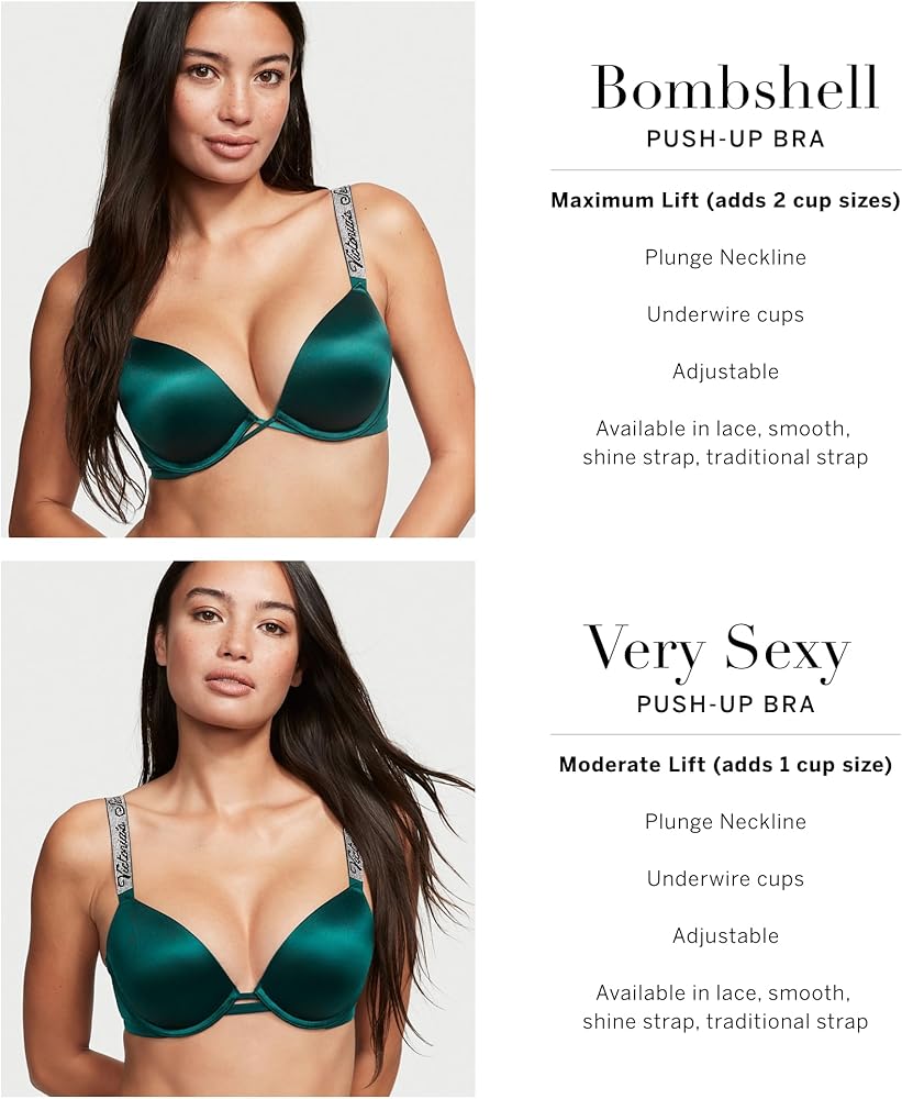 Amazon | Victoria's Secret Shineストラッププッシュアップブラ、女性
