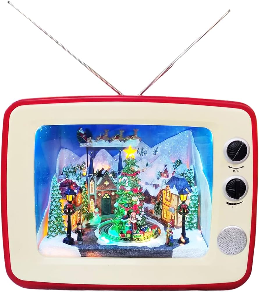 Amazon | MOMENTS IN TIME アニメーション レッド レトロ テレビ