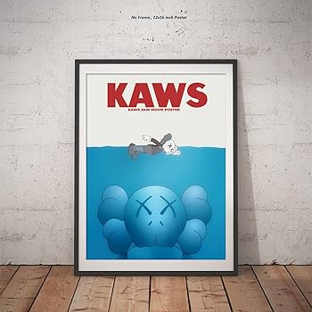 Aesthetic Funny Kaws Poster – (12x16 Inch) Unframed – Kaws Room