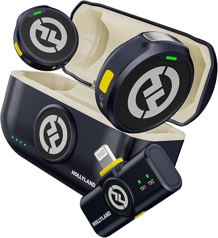 Amazon.co.jp: Hollyland Lark M2 Lighting-ワイヤレスマイク