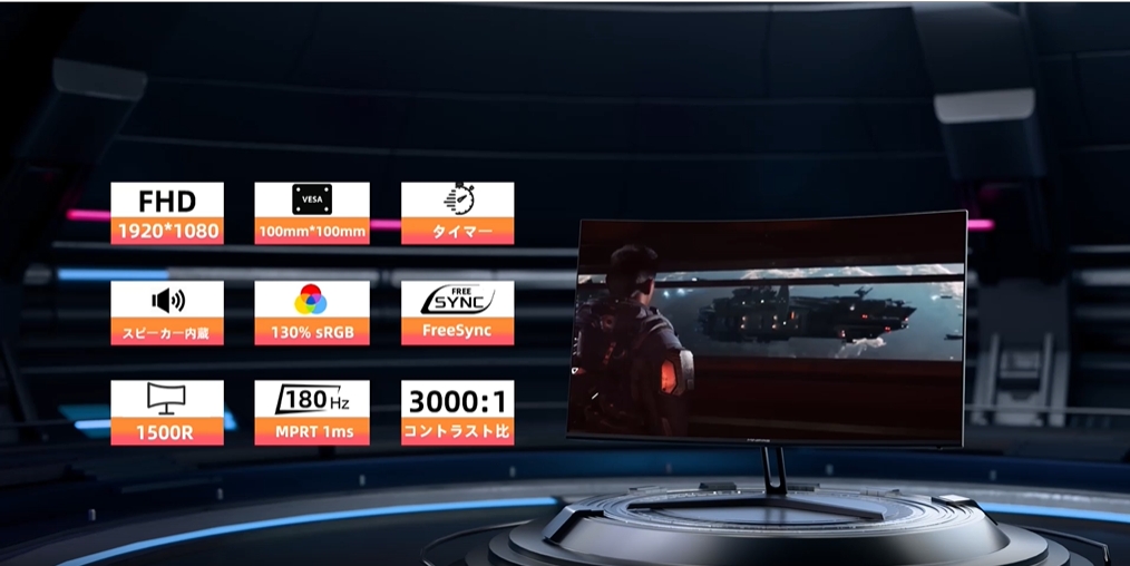 Amazon.co.jp: Minifire モニター27インチ ゲーミングモニター 180Hz