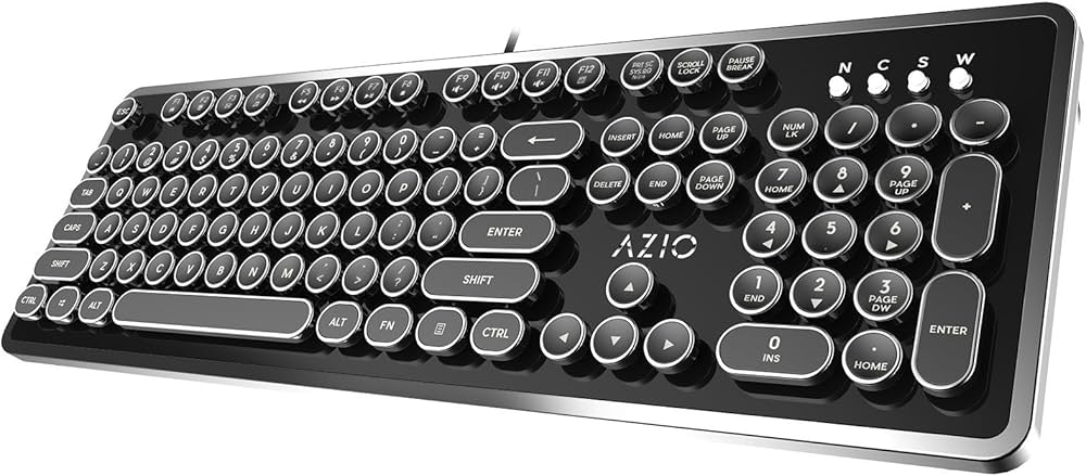 Amazon | Azio MK RETRO メカニカルキーボード タイプライター USB接続