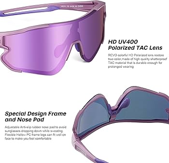 Amazon | [Odoland] 偏光スポーツサングラス 交換レンズ、ケース付き