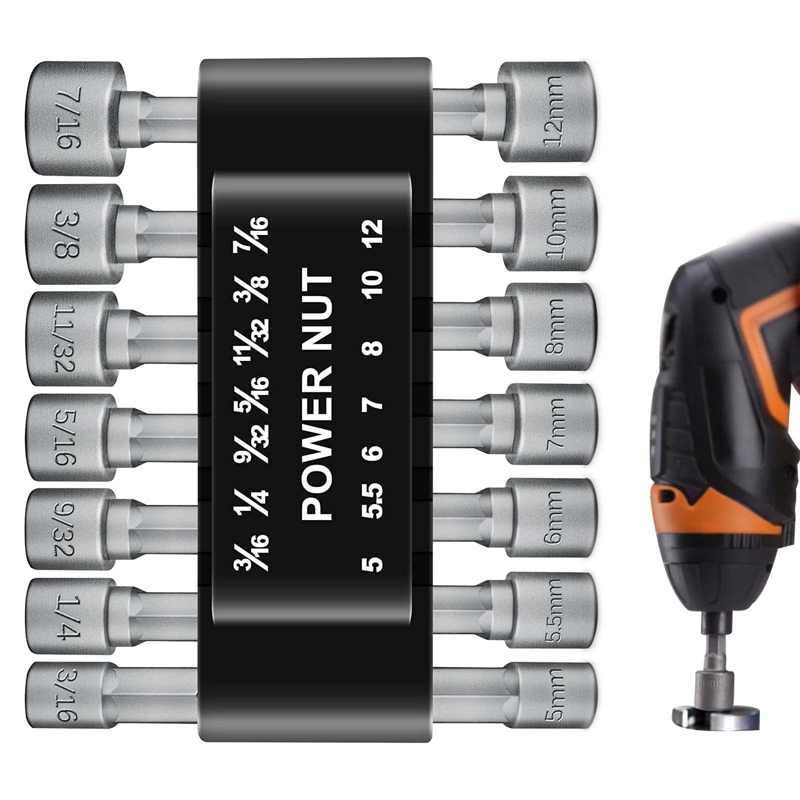 Amazon | 電動ドライバードリルビット ソケット アダプター セット 1/4