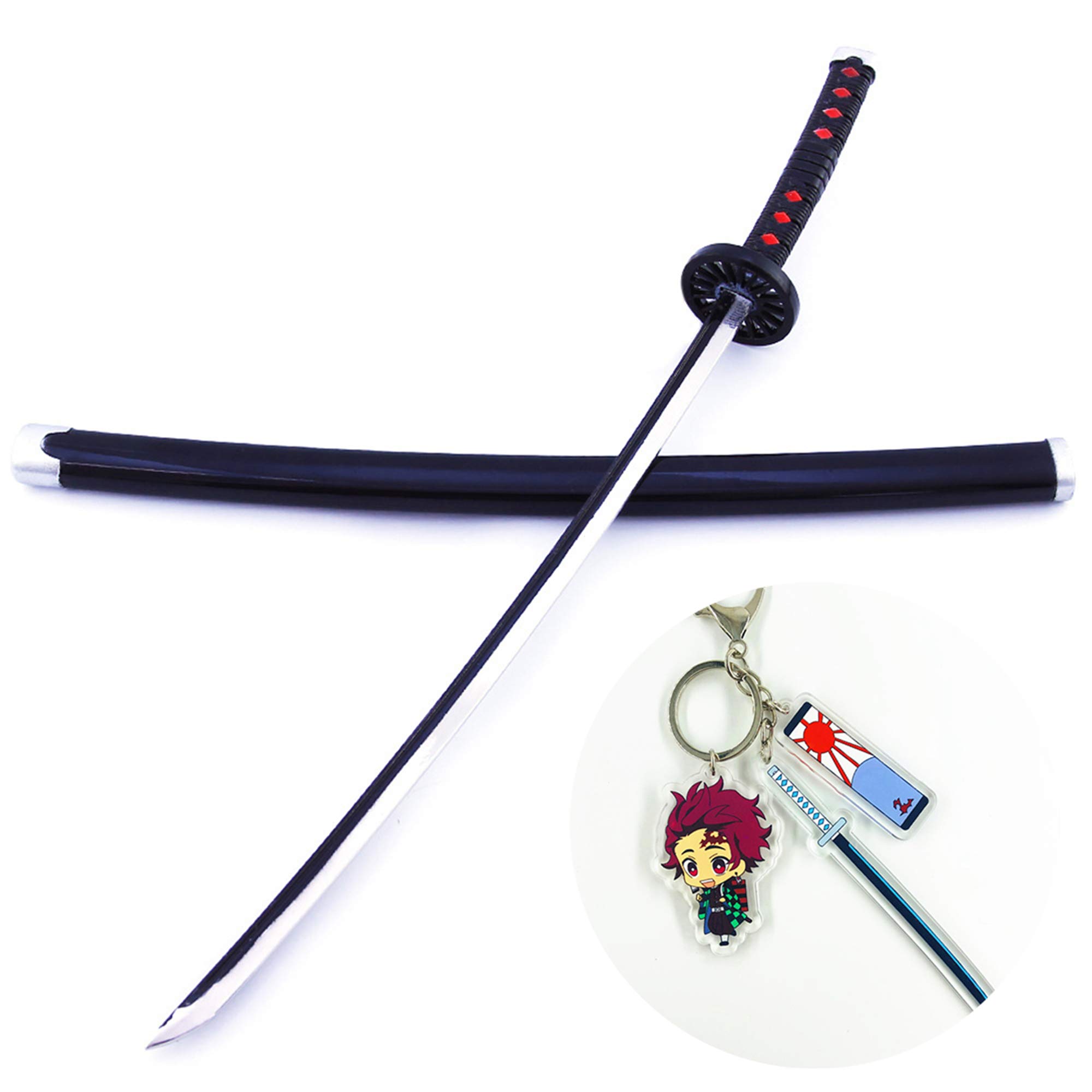 Amazon.co.jp: Wanqian 鬼滅 炭治郎 ペーパーナイフ ミニ日輪刀 合金製