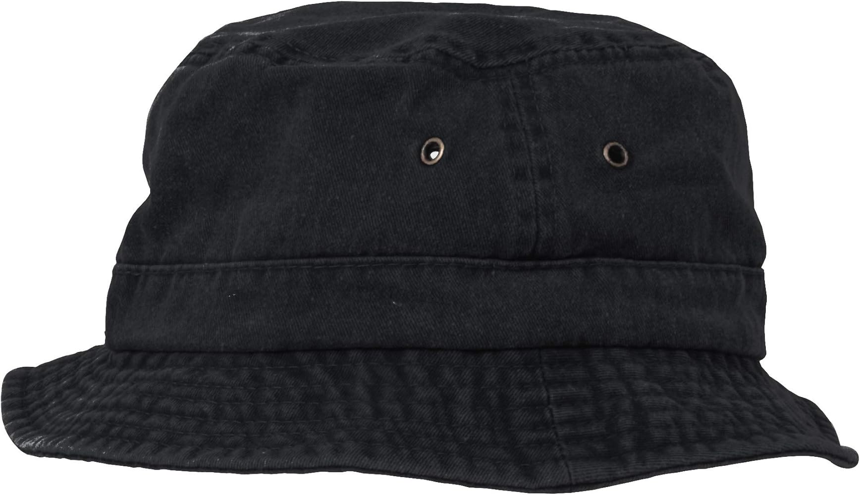 MG Washed Bucket Cap Hat (Black, Small/Medium) at Amazon Men's