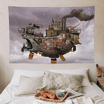 Amazon.co.jp: タペストリー 天空の城ラピュタ アートパ アニメ 萌え