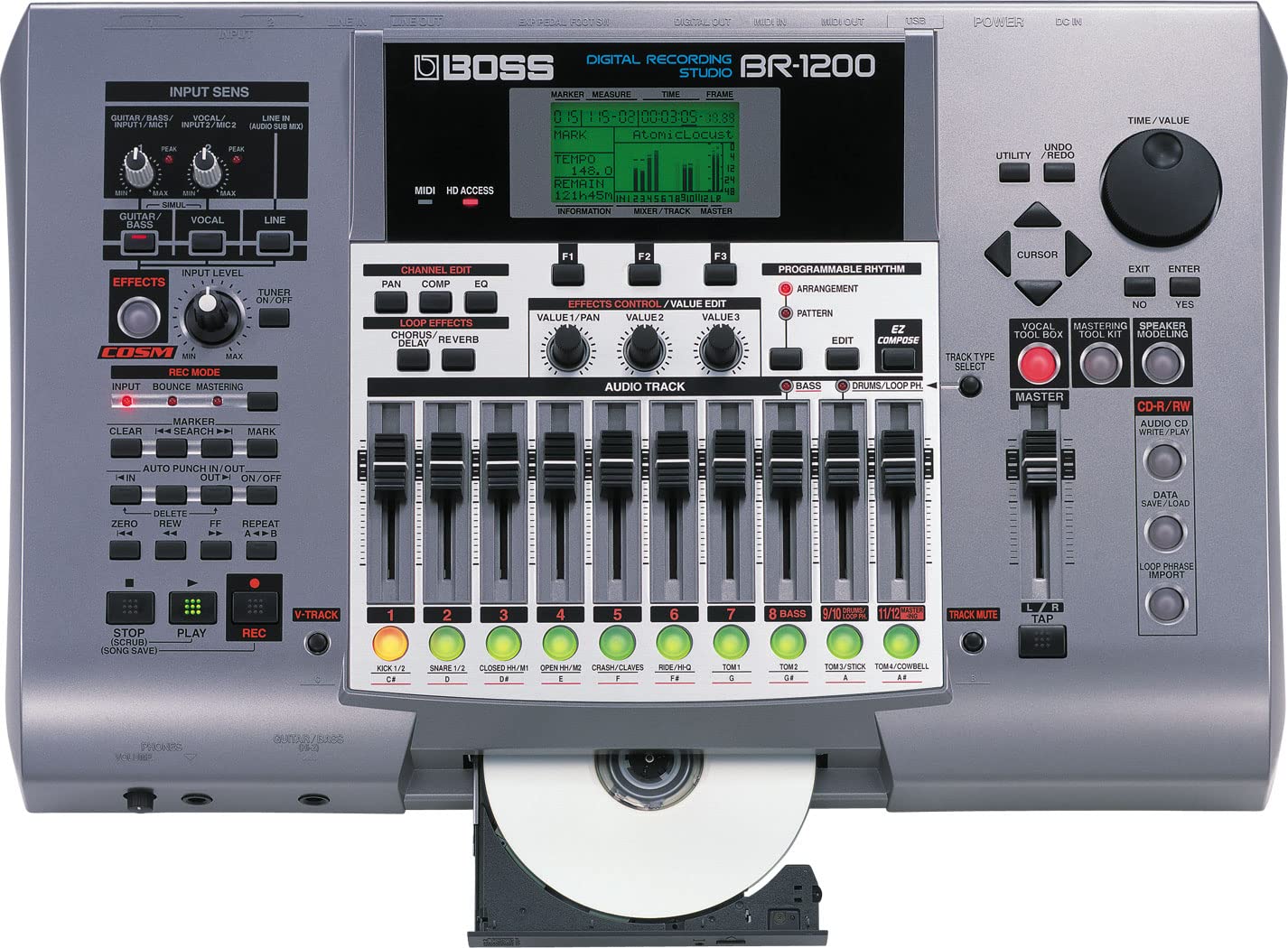 Amazon | BOSS Roland DIGITAL RECORDING STUDIO BR-1200Cd | マルチ