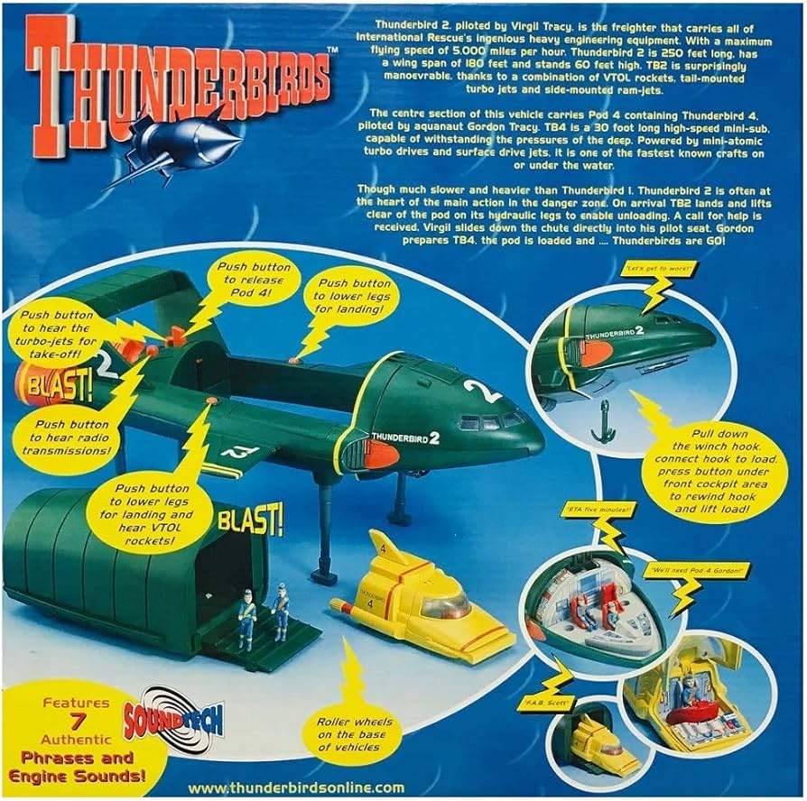 Amazon | サンダーバード2号 エレクトロニック プレイセット ［英語版