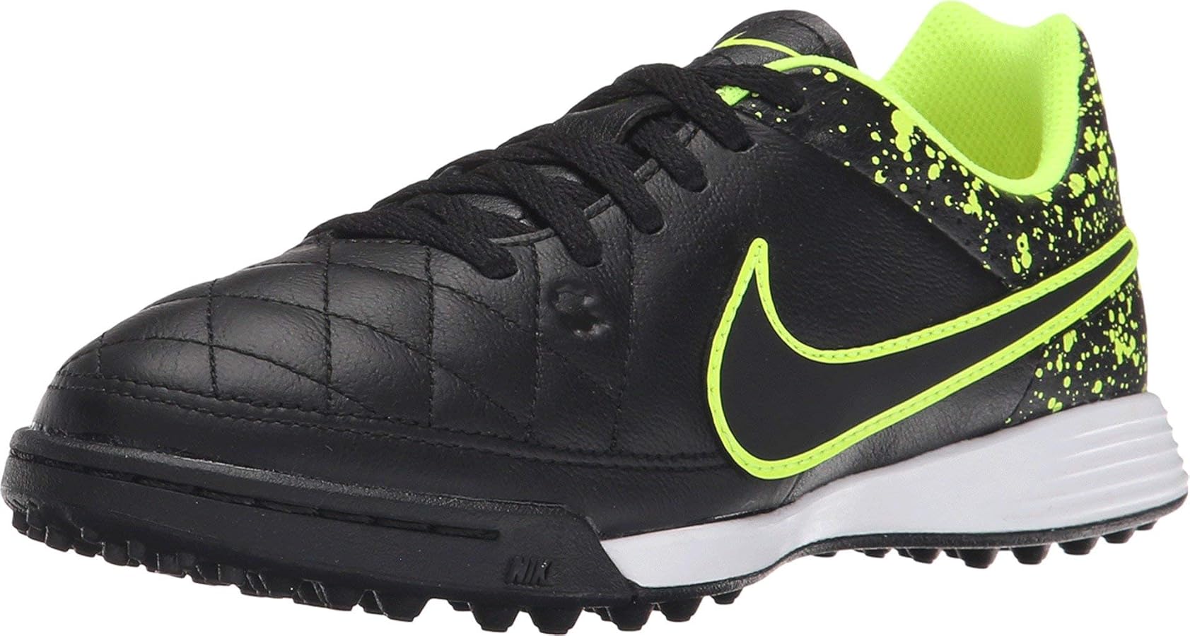 Amazon.com | Nike Tiempo Genio Leather TF Junior - Black/Black