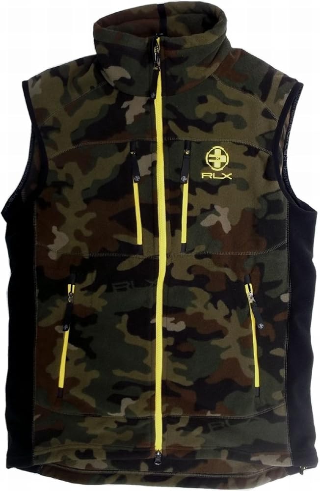 RLX ゴルフ カモ ベスト S M 迷彩 ジップ アップ ラルフローレン 楽天