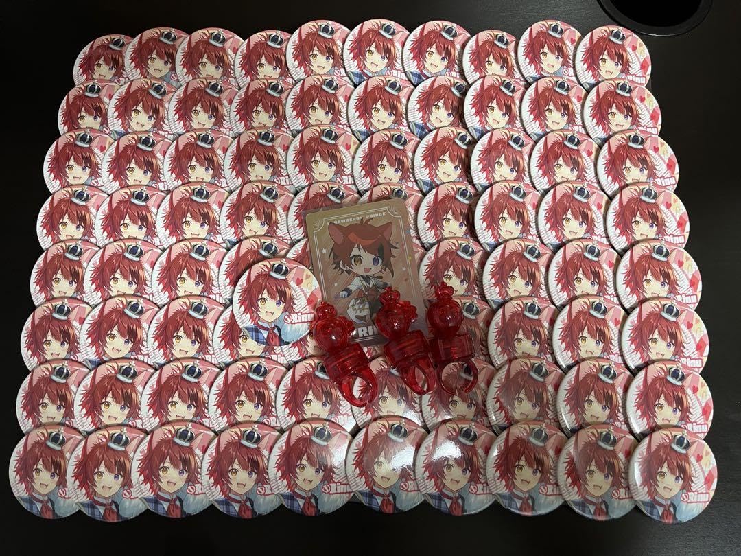 すとぷり 莉犬 缶バッジ80個＋A3痛バッグ すとぷり 莉犬くん A3痛バ