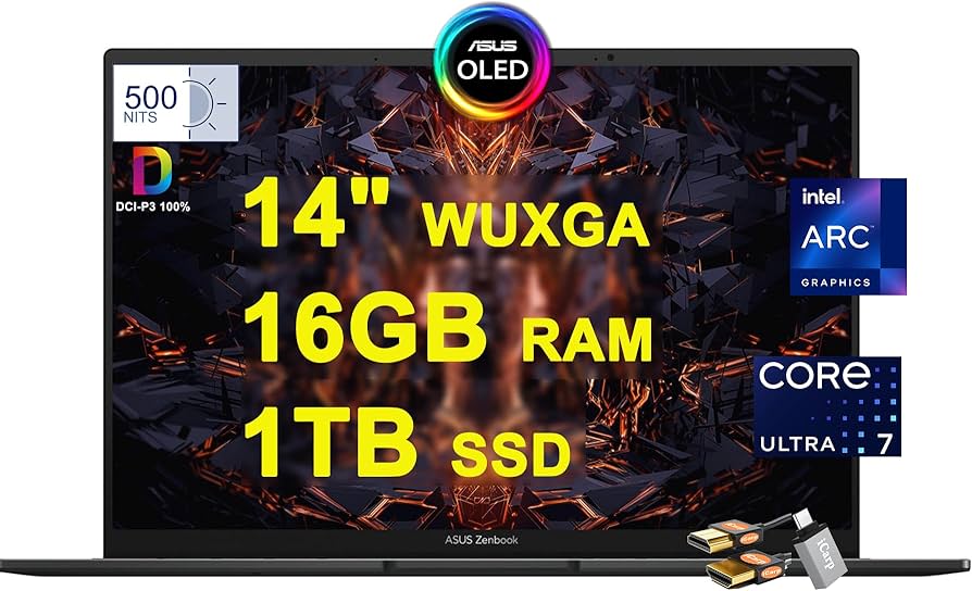 Amazon.com: Asus Zenbook 14X OLED Business Laptop 14.5/'' 2.8K