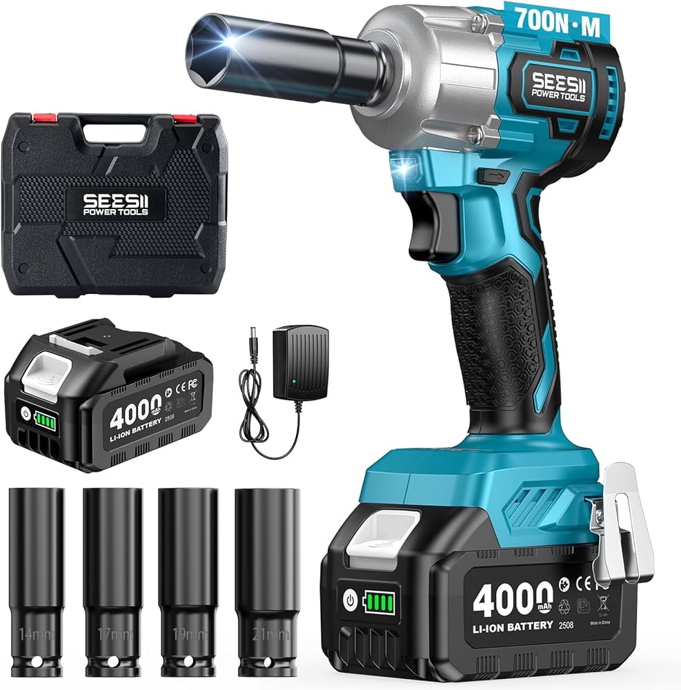 Amazon | 【2026新型】SEESII 電動インパクトレンチ タイヤ交換 700N