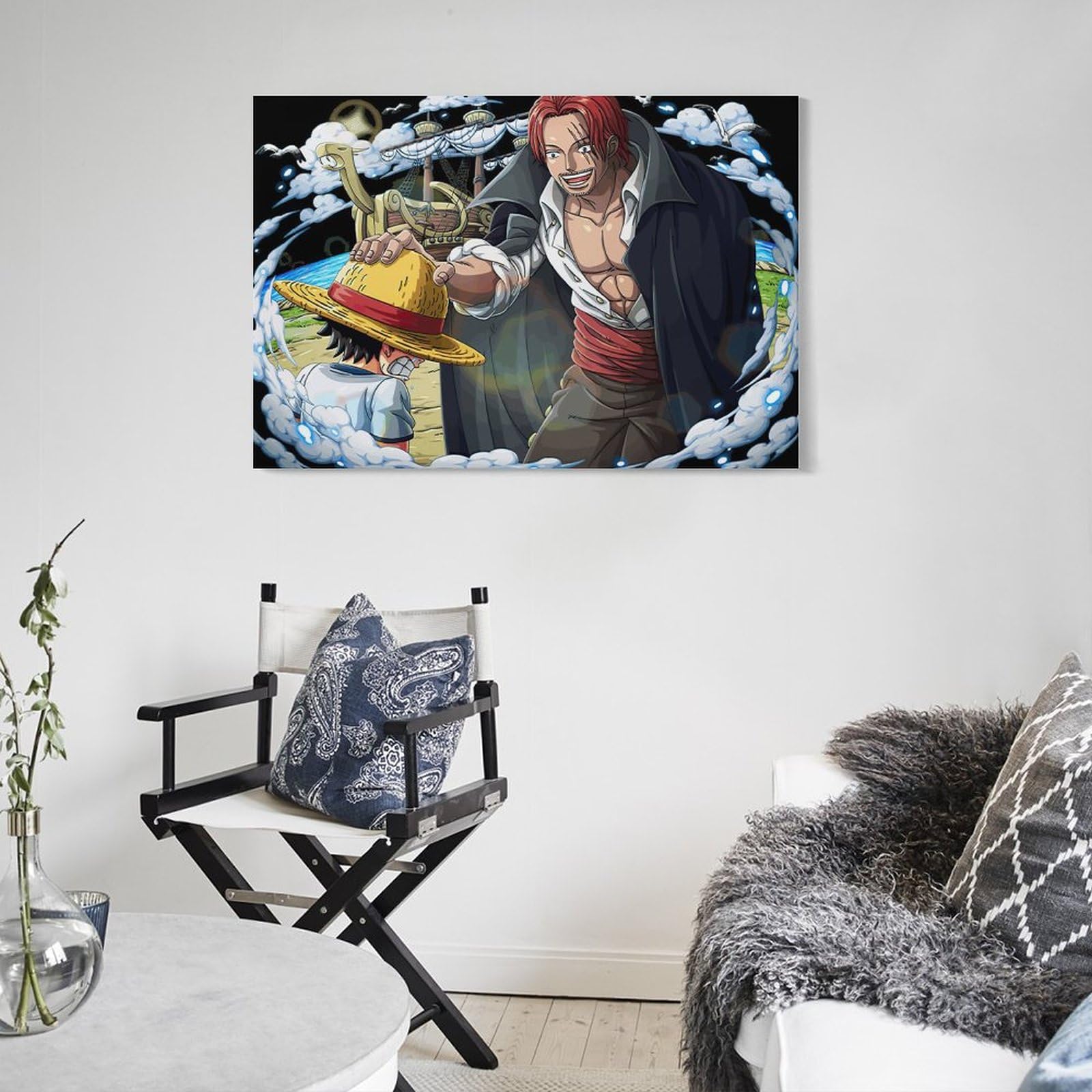 Amazon.co.jp: ワンピース ルフィ シャンクス 1 キャンバスアート