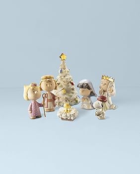 Amazon.co.jp: LENOX PEANUTS SNOOPY THE CHRISTMAS PAGEANT SET by