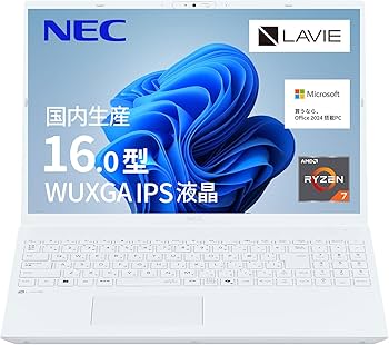 Amazon.co.jp: NEC LAVIE 国内生産 ノートパソコン 25春N16 16.0 型