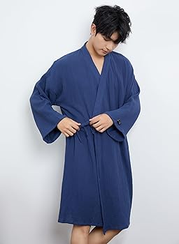 Amazon | [Bobo & Hanhan] ORIG robe (FREE, (メンズ)グレー