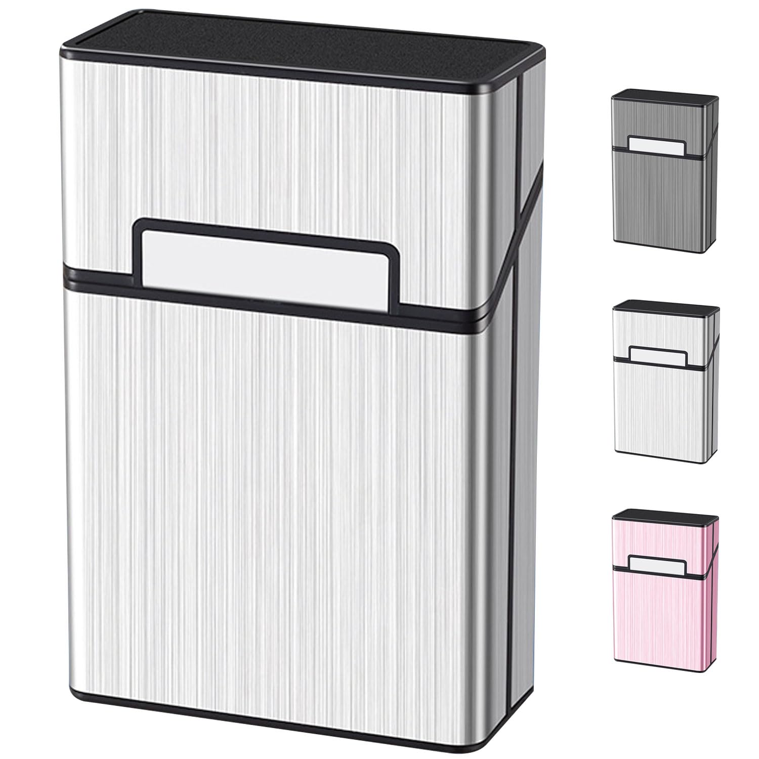 Amazon | シガレットケース アルミ タバコケース 20本収納 大容量 93mm