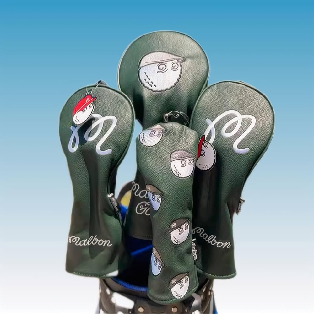 Amazon.co.jp: QIVKEAD クラブカバー 4点セット マーボンゴルフ マー