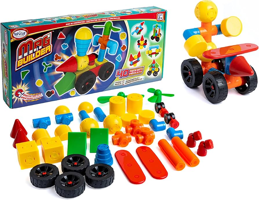 Amazon.co.jp: POPULAR PLAYTHINGS マグビルダー組み立てセット 磁気