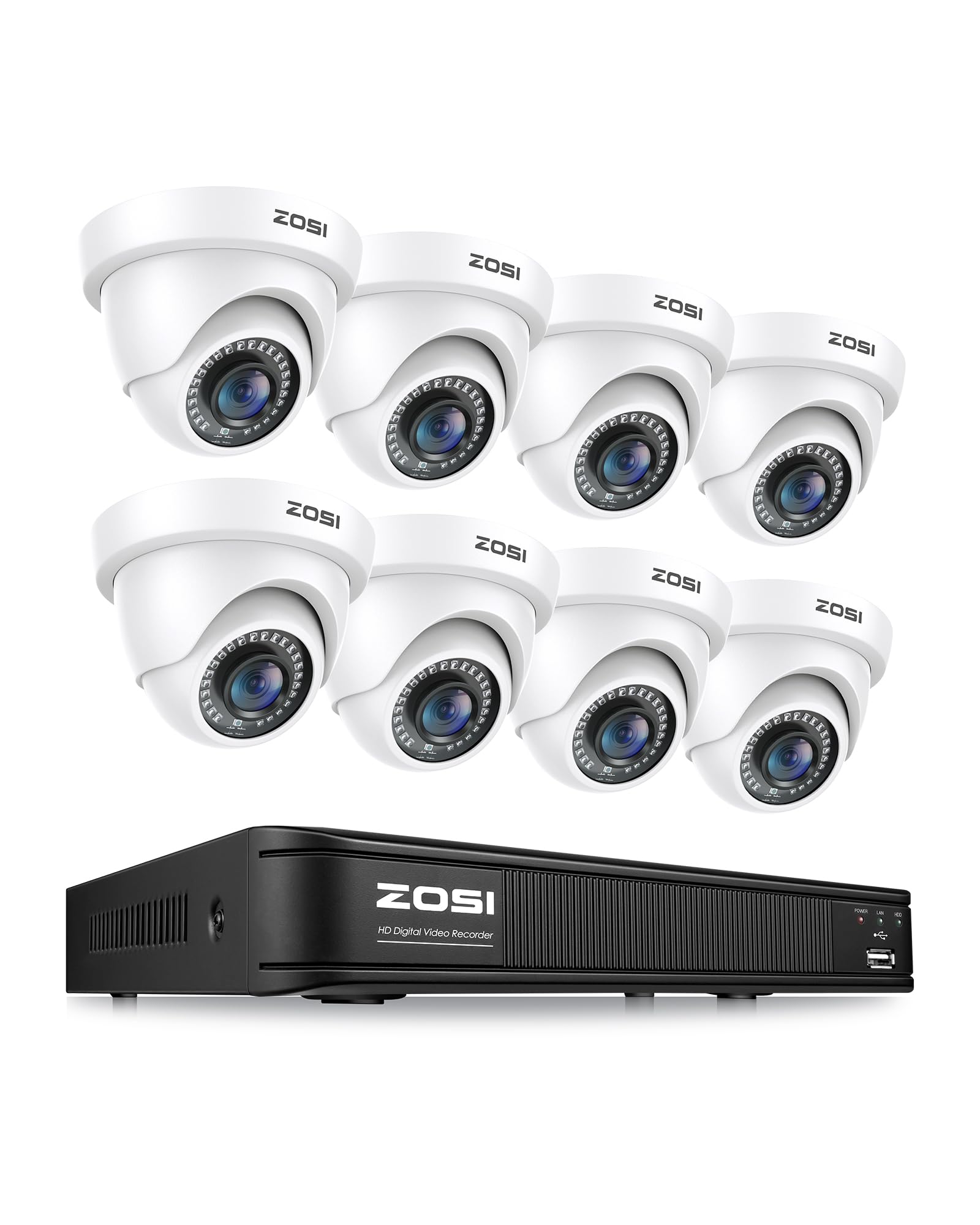 Amazon.com : ZOSI 1080P H.265+ Home Security Camera System, AI