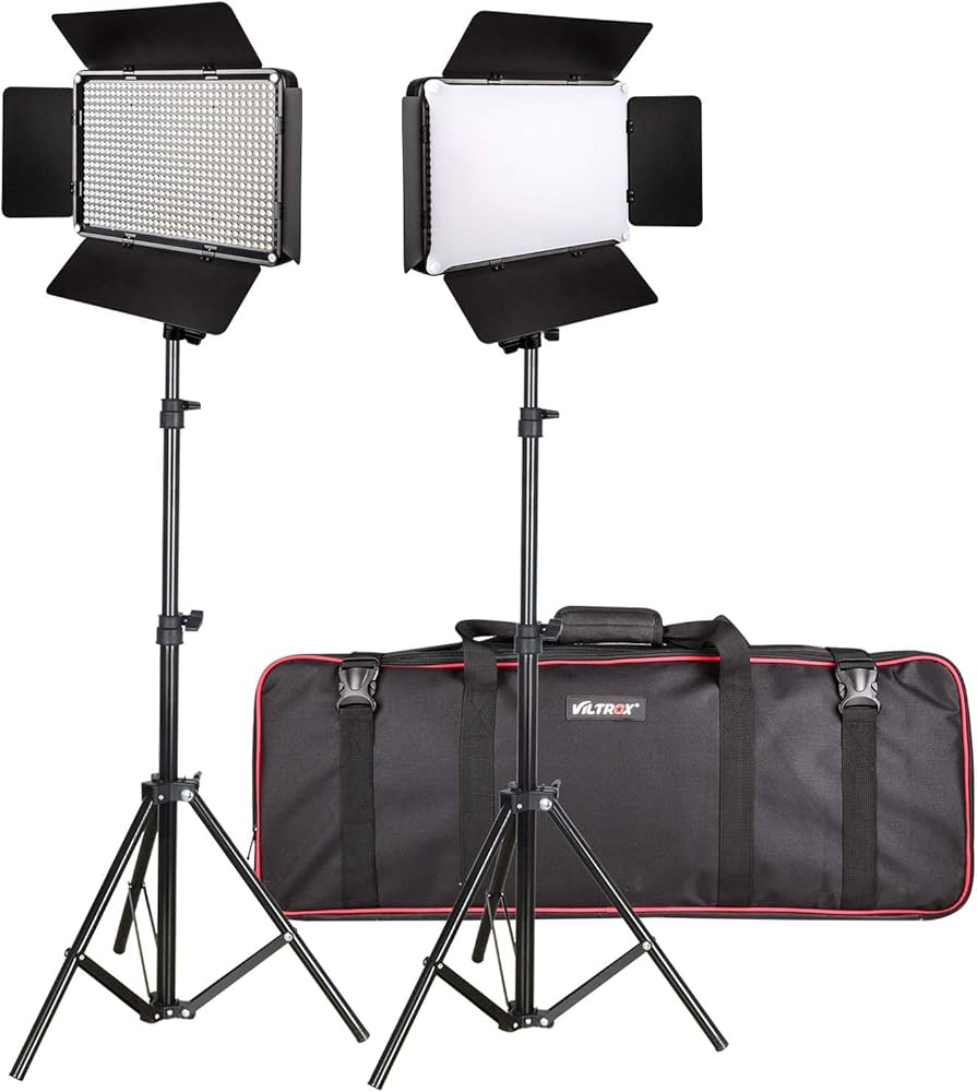 Amazon | VILTROX LEDビデオライトキット 写真撮影照明ライト VL-D640T