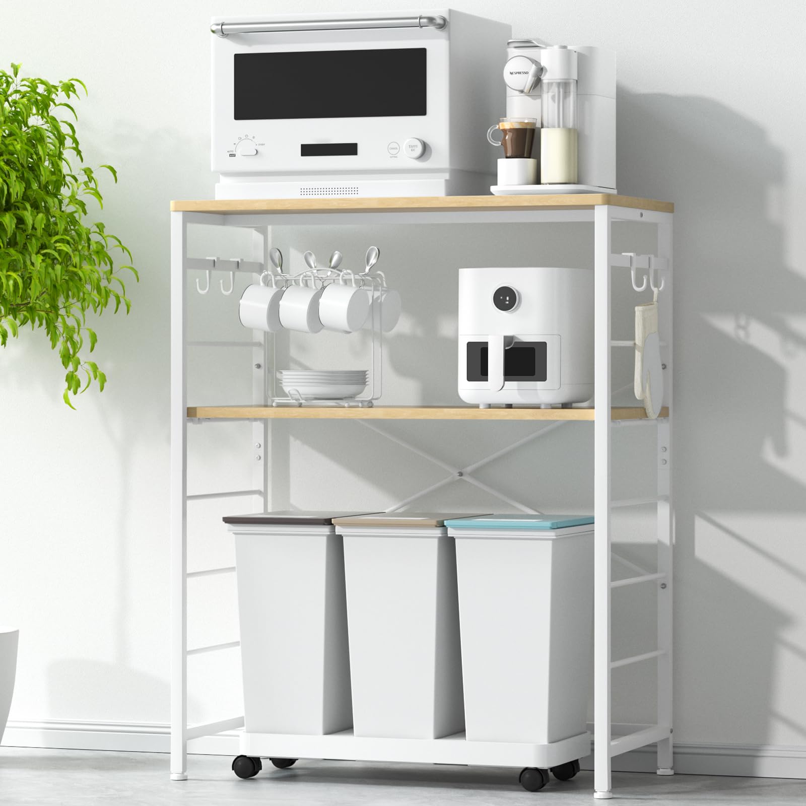 Amazon.co.jp: YDH ゴミ箱上ラック 幅80×奥行40×高さ100cm キッチン