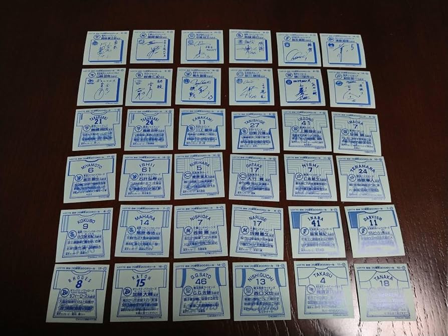 Amazon.co.jp: 当時物 プロ野球チョコ 2008 ビックリマン シール 全36