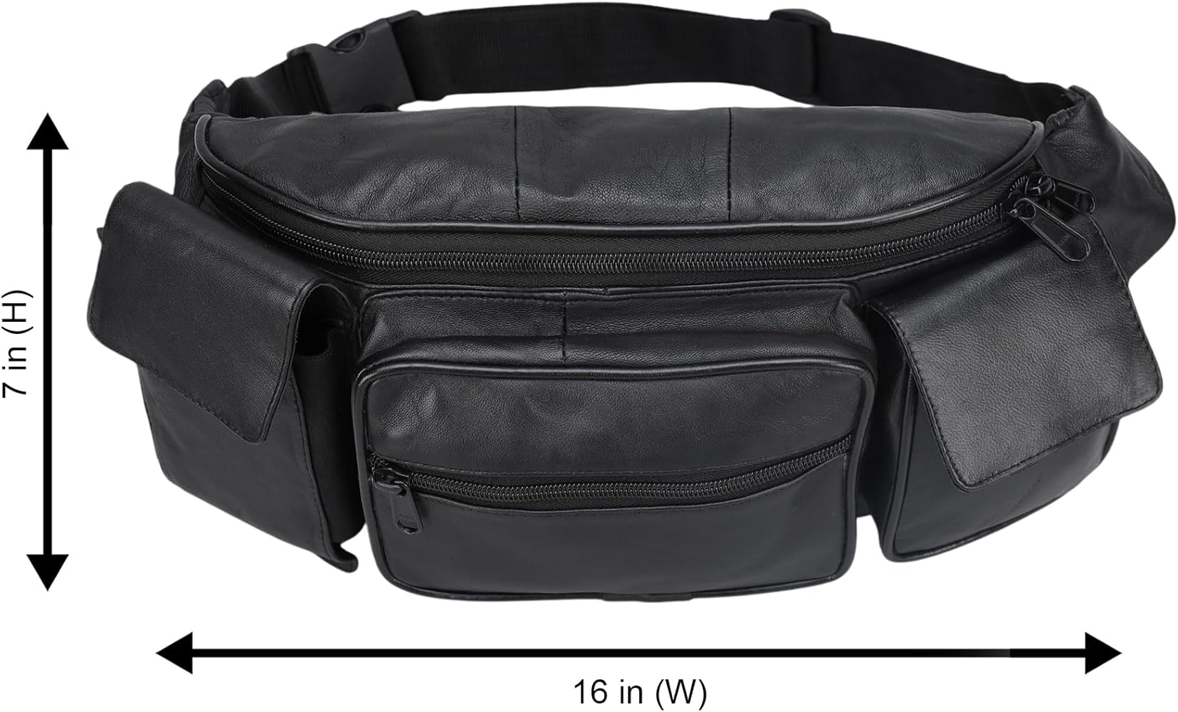 Amazon.com | Leatherboss Genuine Leather Waist Fanny Pack Belt Bag