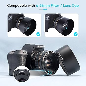 Amazon.com : JJC Lens Hood Shade for Canon EF 50mm f/1.4 USM Lens