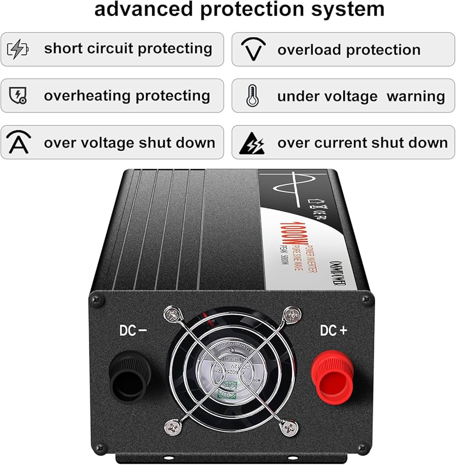 Amazon.co.jp: Xijia純正弦波 インバーター1000W 24V-100V DCをAC 変換