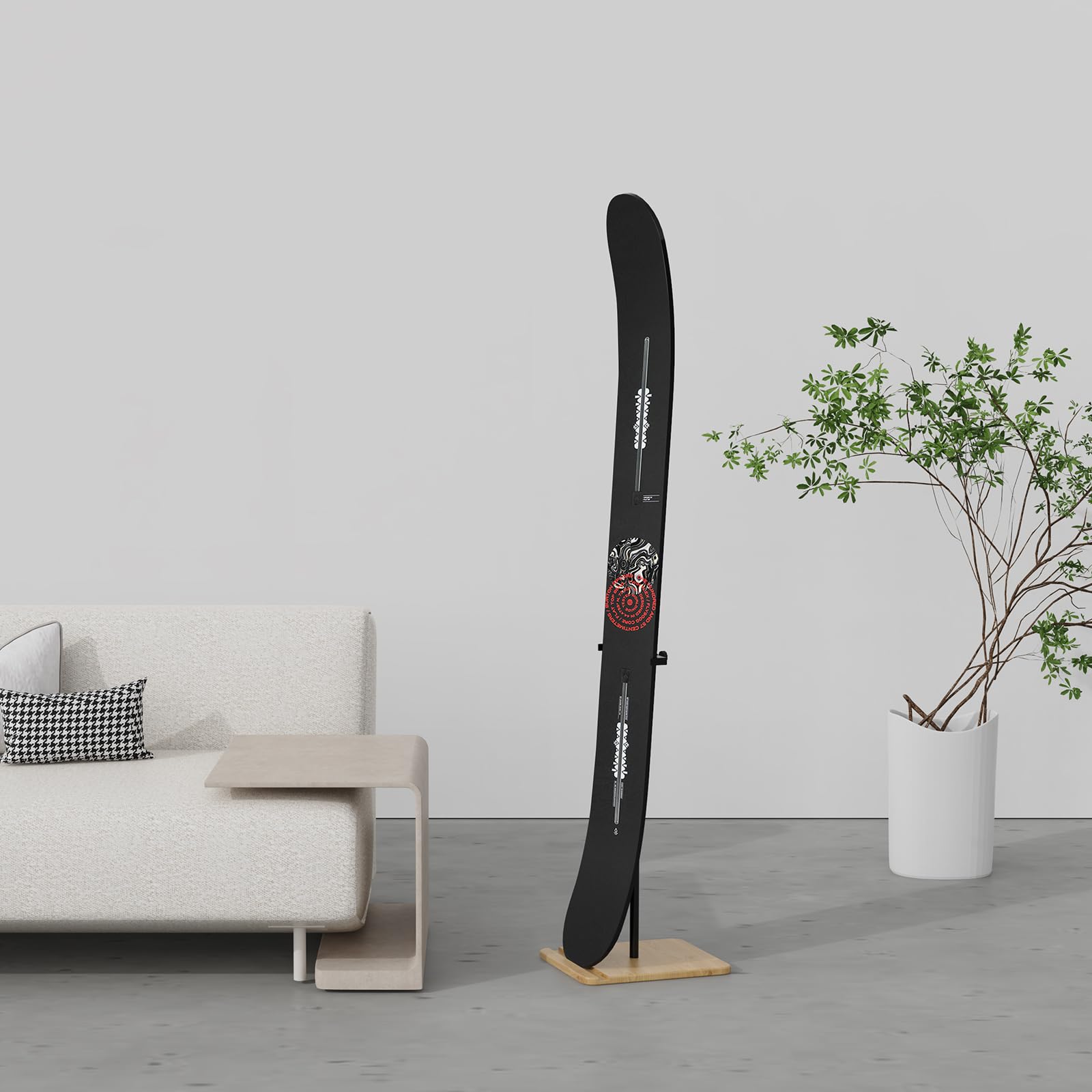 Amazon | [PJ COLL] 調節可能なスノーボード スタンド木製ベースと金属