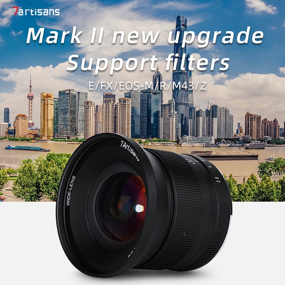 Amazon | 7artisans 12mm F2.8 II 広角レンズ 100度の画角 APS-C